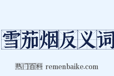 雪茄烟反义词是什么意思的图片